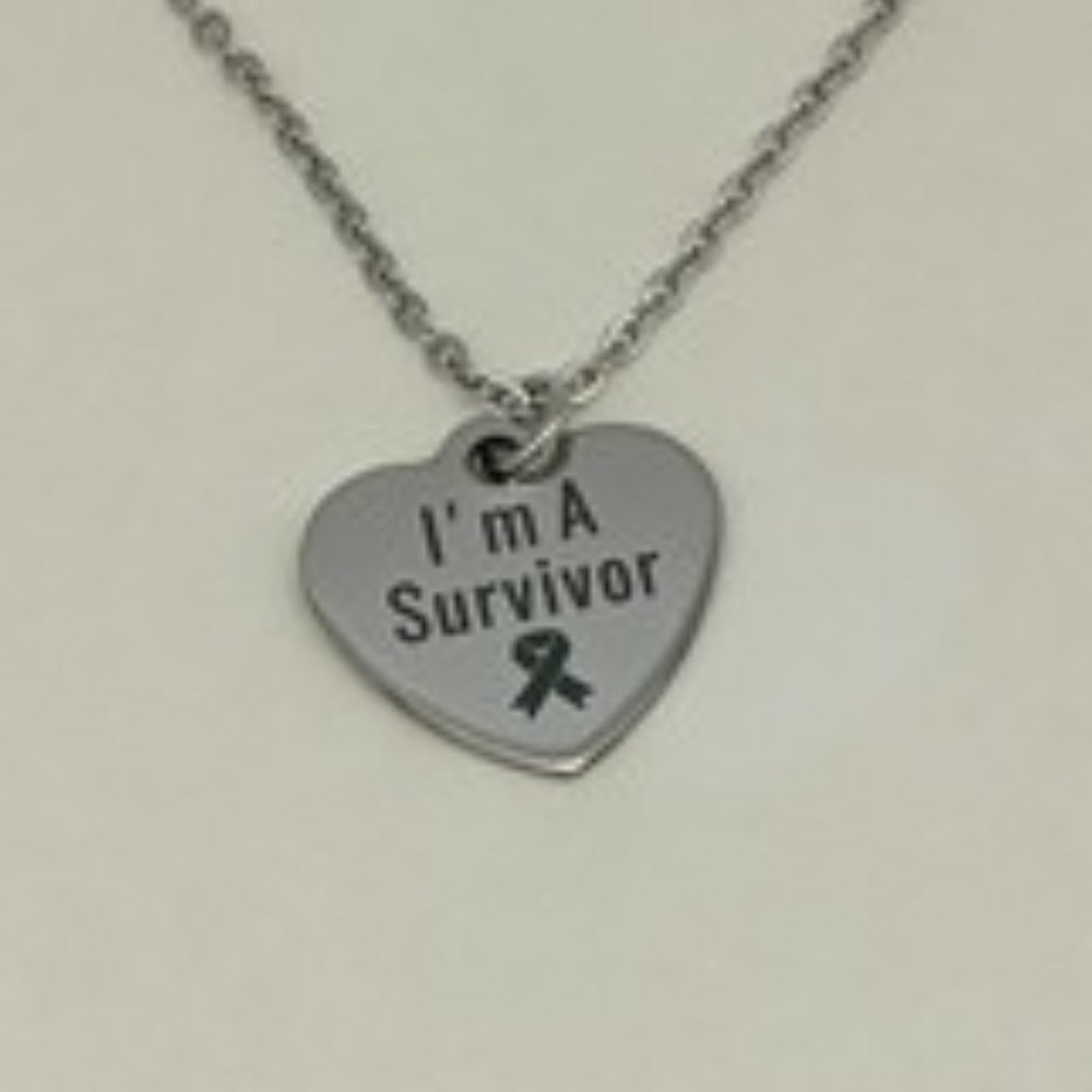 I'm a survivor necklace, cancer awareness necklace, awareness jewelry, survivor